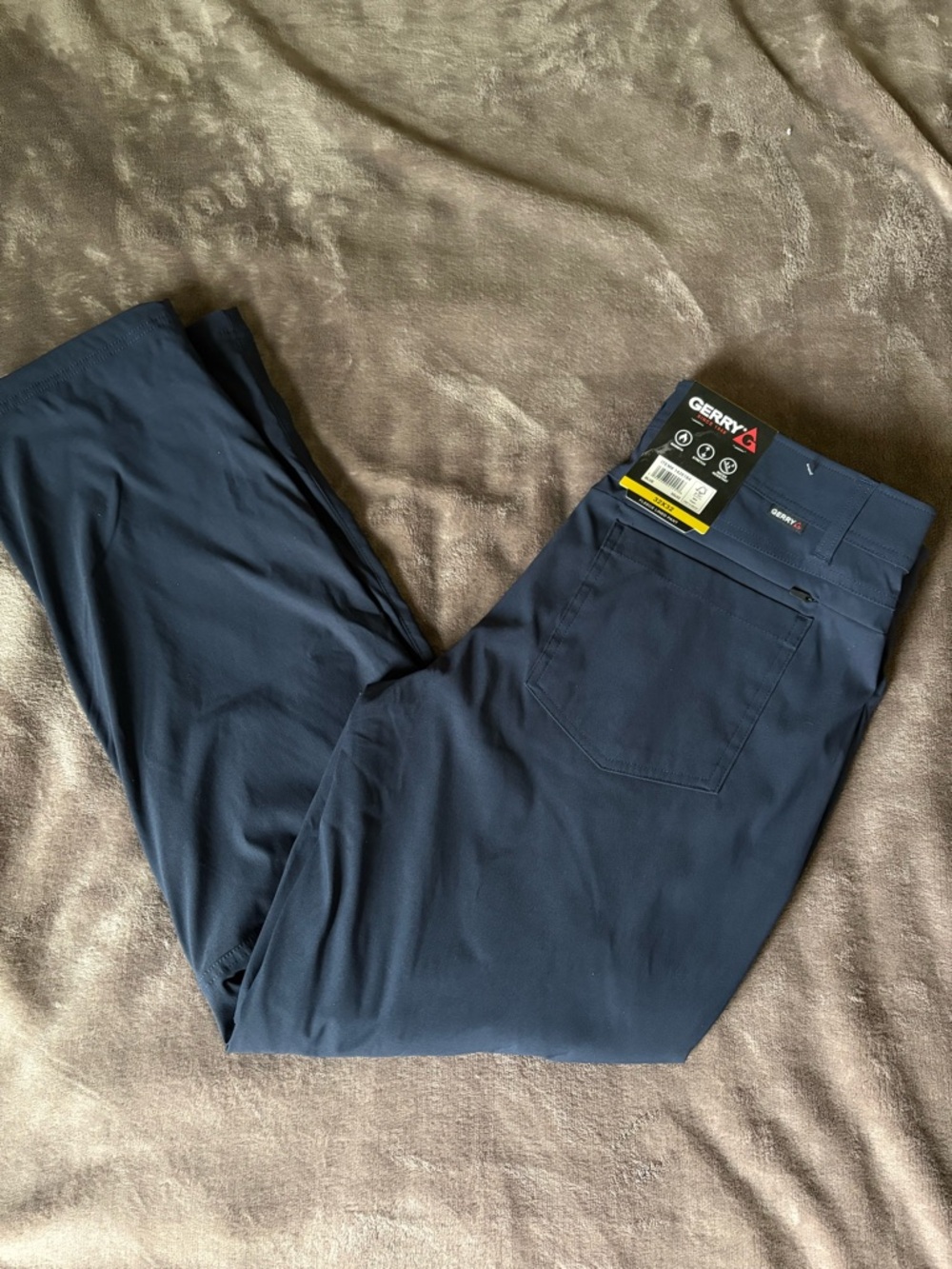 NWT Gerry Fleece Lined Navy Pant Men 32x32 Line Comfort Stretch Tech